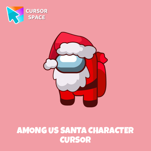 Among Us Santa Character cursor pointer cursor
